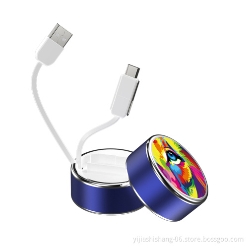 Yijiashishang 2020 New promotional gifts Customizable Fast Charging Retractable Usb Cable for Mobile